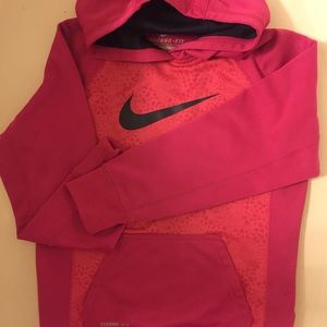 Pink Nike Hoodie/ Girls size L..